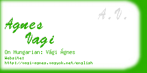 agnes vagi business card